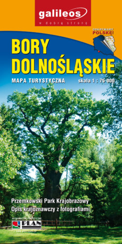 Bory Dolnośląskie, Przemkowski Park Krajobrazowy - widok mapy papierowej