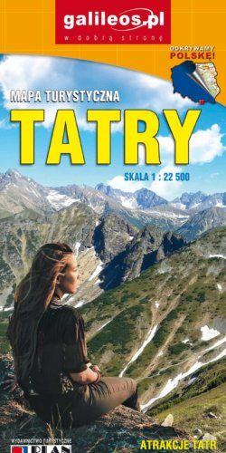 Tatry - widok mapy papierowej