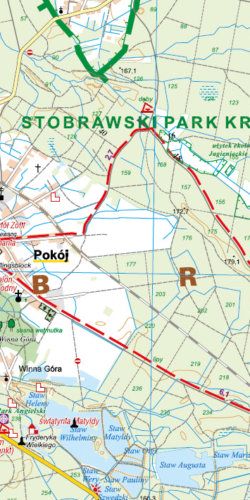 Stobrawski Park Krajobrazowy - widok mapy papierowej