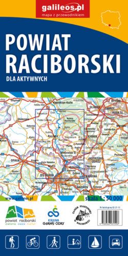 Powiat Raciborski dla aktywnych - widok mapy papierowej