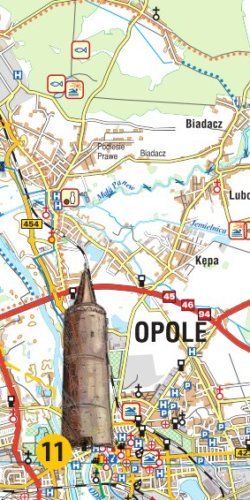 Województwo opolskie dla aktywnych - widok mapy papierowej