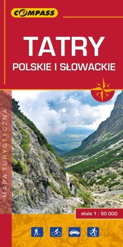 Tatry polskie i słowackie - widok mapy papierowej