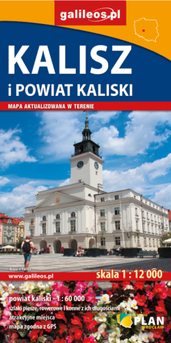 Kalisz i powiat kaliski - widok mapy papierowej