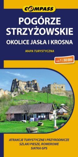 Pogórze Strzyżowskie - Okolice Jasła i Krosna - widok mapy papierowej