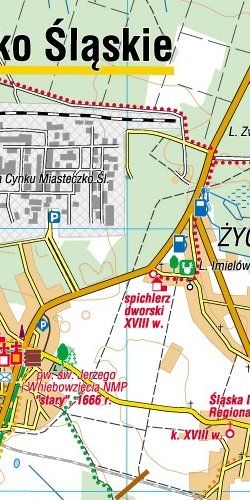 Wyżyna Śląska - widok mapy papierowej