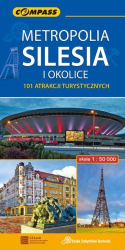 Metropolia Silesia i okolice - 101 atrakcji turystycznych - widok mapy papierowej