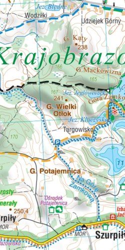 Wigierski Park Narodowy, Suwalski Park Krajobrazowy - widok mapy papierowej