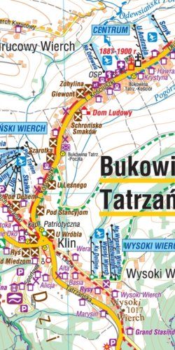 Bukowina Tatrzańska, BIałka Tatrzańska - widok mapy papierowej