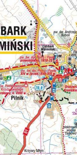 Nizina Staropruska - Lidzbark Warmiński, Bartoszyce i okolice - widok mapy papierowej