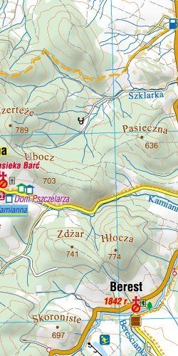 Małopolska Południowa "SETKA" - widok mapy papierowej