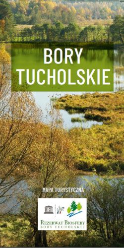 Bory Tucholskie Biosfera - widok mapy papierowej