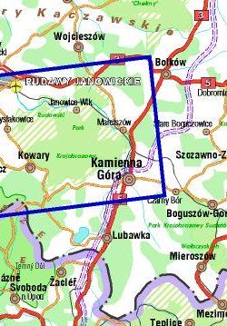 Rudawy Janowickie - widok mapy papierowej