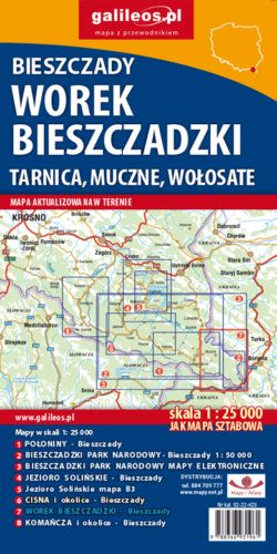 Worek Bieszczadzki, Tarnica, Muczne, Wołosate - widok mapy papierowej