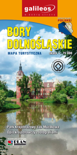 Bory Dolnośląskie, Przemkowski Park Krajobrazowy - widok mapy papierowej