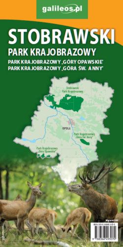 Stobrawski Park Krajobrazowy - widok mapy papierowej