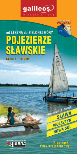 Pojezierze Sławskie - widok mapy papierowej
