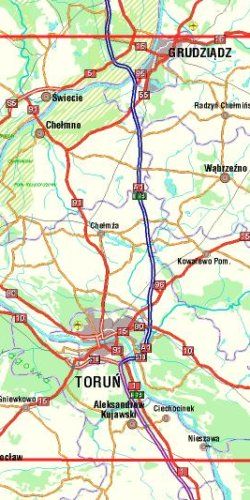 Ziemia Chełmińska - widok mapy papierowej