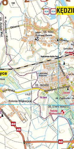 Kędzierzyn-Koźle, powiat kędzierzyńsko-kozielski dla aktywnych - widok mapy papierowej