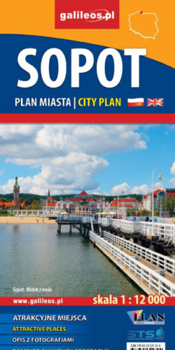 Front okładki Sopot – plan miasta 