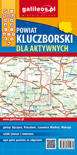 Powiat kluczborski dla aktywnych - widok mapy papierowej