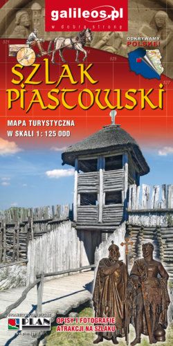 Szlak Piastowski - widok mapy papierowej
