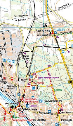 Gliwice i okolice dla aktywnych II.2016 - widok mapy papierowej