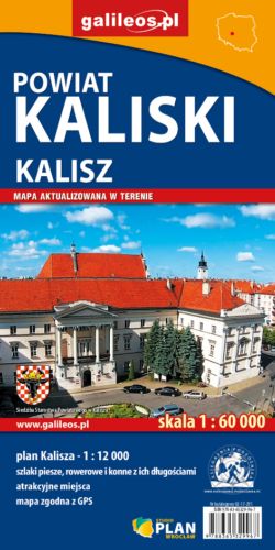 Kalisz i powiat kaliski - widok mapy papierowej