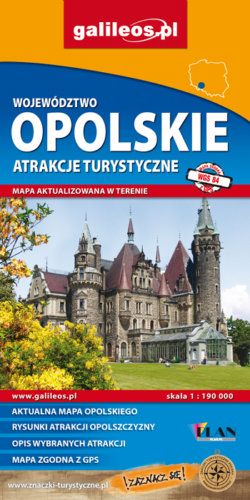 Front okładki Województwo opolskie – mapa atrakcji turystycznych 