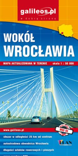 Wokół Wrocławia - widok mapy papierowej