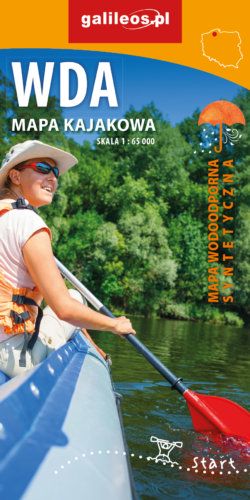 Front okładki Wda – mapa kajakowa 