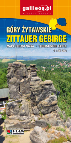 Front okładki Góry Żytawskie/Zittauer Gebirge – mapa turystyczna 