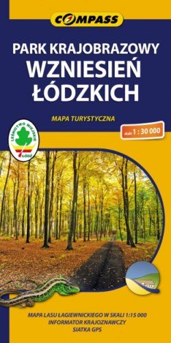 Park Krajobrazowy Wzniesień Łódzkich - widok mapy papierowej