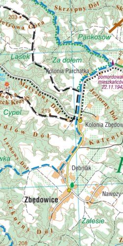 Kazimierz Dolny - widok mapy papierowej