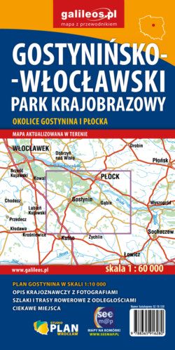 Gostynińsko-Włocławski Park Krajobrazowy - widok mapy papierowej