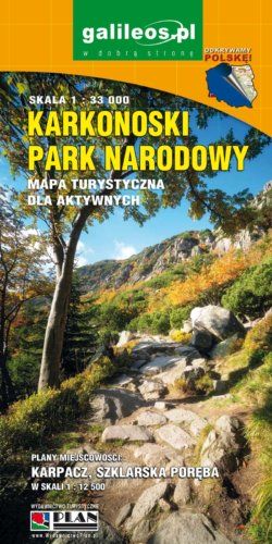 Karkonoski Park Narodowy - widok mapy papierowej